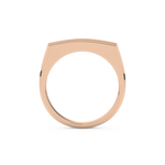 Flush Setting Wedding Band with 0.28 CT Round Cut Moissanite – Yellow, White, or Rose Gold