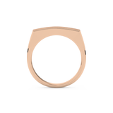 Flush Setting Wedding Band with 0.28 CT Round Cut Moissanite – Yellow, White, or Rose Gold