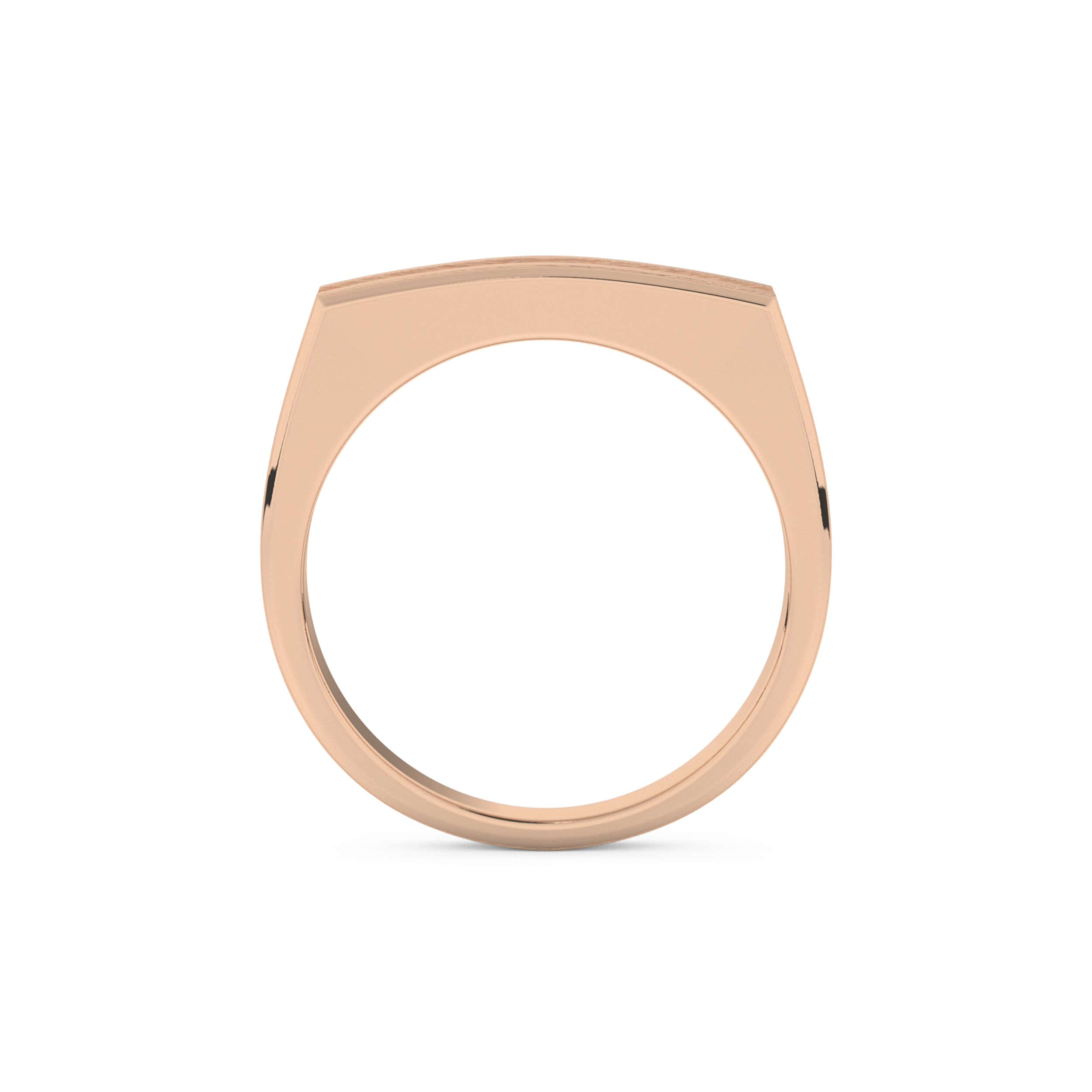 Flush Setting Wedding Band with 0.28 CT Round Cut Moissanite – Yellow, White, or Rose Gold