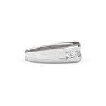 Flush Setting Wedding Band with 0.28 CT Round Cut Moissanite – Yellow, White, or Rose Gold