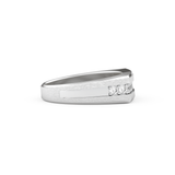 Flush Setting Wedding Band with 0.28 CT Round Cut Moissanite – Yellow, White, or Rose Gold