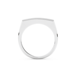 Flush Setting Wedding Band with 0.28 CT Round Cut Moissanite – Yellow, White, or Rose Gold