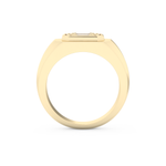Multi Stones Wedding Band with 0.46 CT Round and Baguette Cut Moissanite – Yellow, White, or Rose Gold