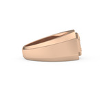 Multi Stones Wedding Band with 0.46 CT Round and Baguette Cut Moissanite – Yellow, White, or Rose Gold