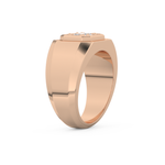Multi Stones Wedding Band with 0.46 CT Round and Baguette Cut Moissanite – Yellow, White, or Rose Gold