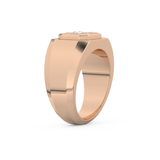 Multi Stones Wedding Band with 0.46 CT Round and Baguette Cut Moissanite – Yellow, White, or Rose Gold