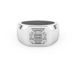 Multi Stones Wedding Band with 0.46 CT Round and Baguette Cut Moissanite – Yellow, White, or Rose Gold