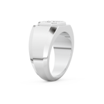 Multi Stones Wedding Band with 0.46 CT Round and Baguette Cut Moissanite – Yellow, White, or Rose Gold