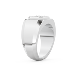 Multi Stones Wedding Band with 0.46 CT Round and Baguette Cut Moissanite – Yellow, White, or Rose Gold