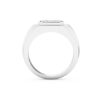 Multi Stones Wedding Band with 0.46 CT Round and Baguette Cut Moissanite – Yellow, White, or Rose Gold