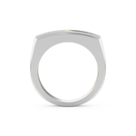 Flush Setting Men's Wedding Band Moissanite – Yellow, White, or Rose Gold 11