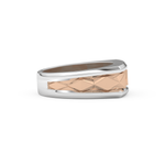 Flush Setting Men's Wedding Band Moissanite – Yellow, White, or Rose Gold 14