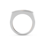 Flush Setting Men's Wedding Band Moissanite – Yellow, White, or Rose Gold 17