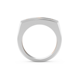 Flush Setting Men's Wedding Band Moissanite – Yellow, White, or Rose Gold 17