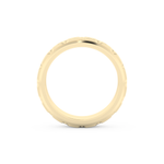 Patterned Men' s Wedding Band Moissanite – Yellow, White, or Rose Gold 11