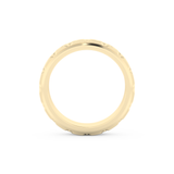 Patterned Men' s Wedding Band Moissanite – Yellow, White, or Rose Gold 11