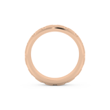 Patterned Men' s Wedding Band Moissanite – Yellow, White, or Rose Gold 17