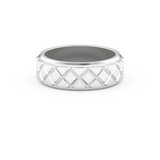 Patterned Men' s Wedding Band Moissanite – Yellow, White, or Rose Gold 2