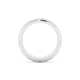 Patterned Men' s Wedding Band Moissanite – Yellow, White, or Rose Gold 4