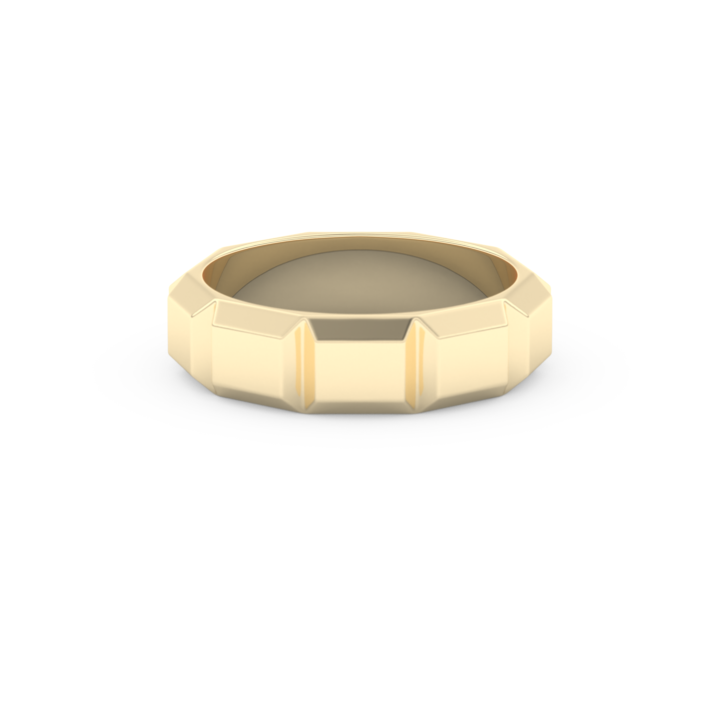 Patterned Wedding Band Moissanite – Yellow, White, or Rose Gold