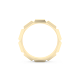 Patterned Wedding Band Moissanite – Yellow, White, or Rose Gold