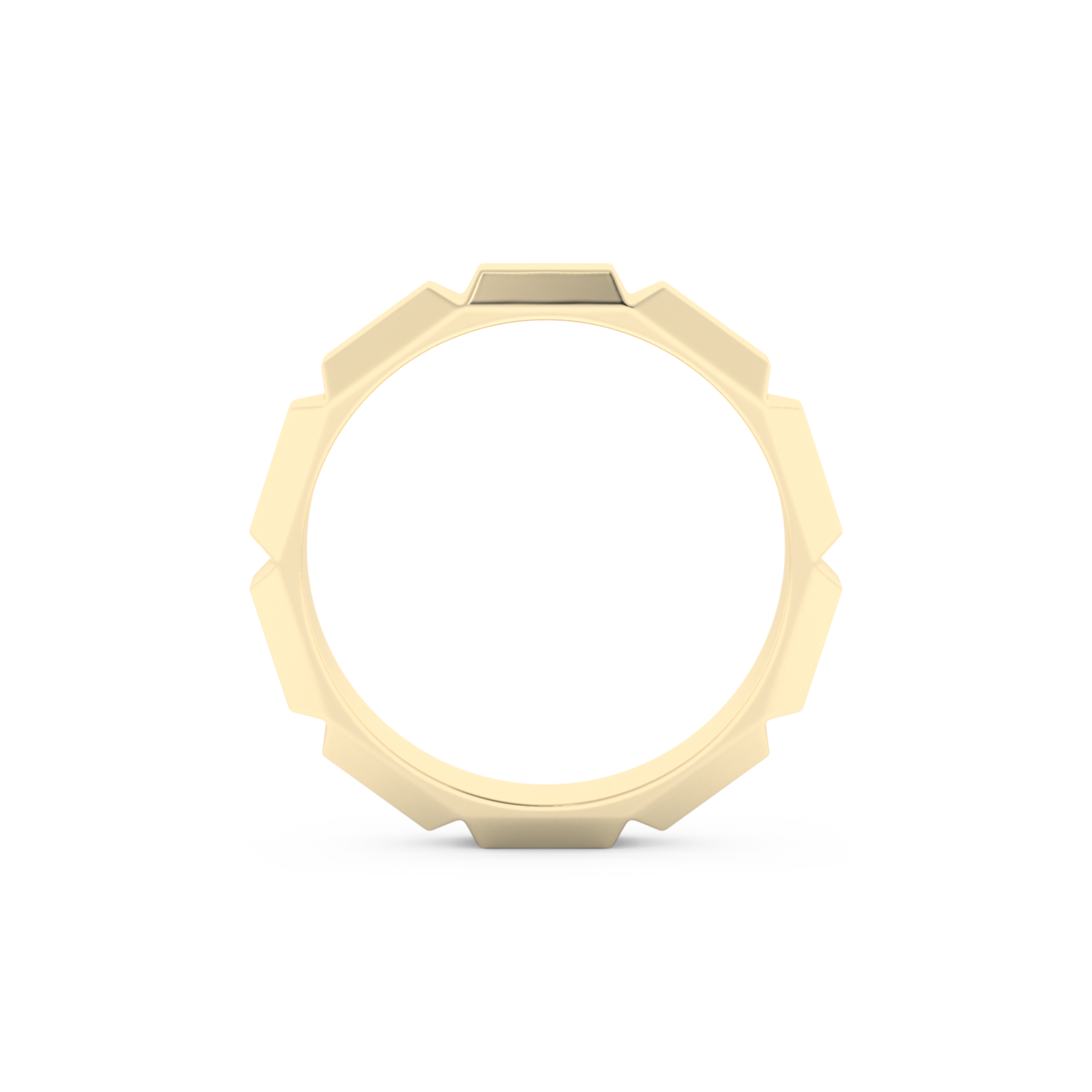 Patterned Wedding Band Moissanite – Yellow, White, or Rose Gold
