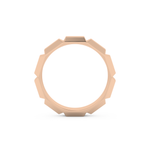 Patterned Wedding Band Moissanite – Yellow, White, or Rose Gold