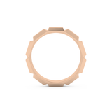 Patterned Wedding Band Moissanite – Yellow, White, or Rose Gold