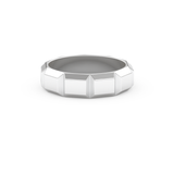 Patterned Wedding Band Moissanite – Yellow, White, or Rose Gold