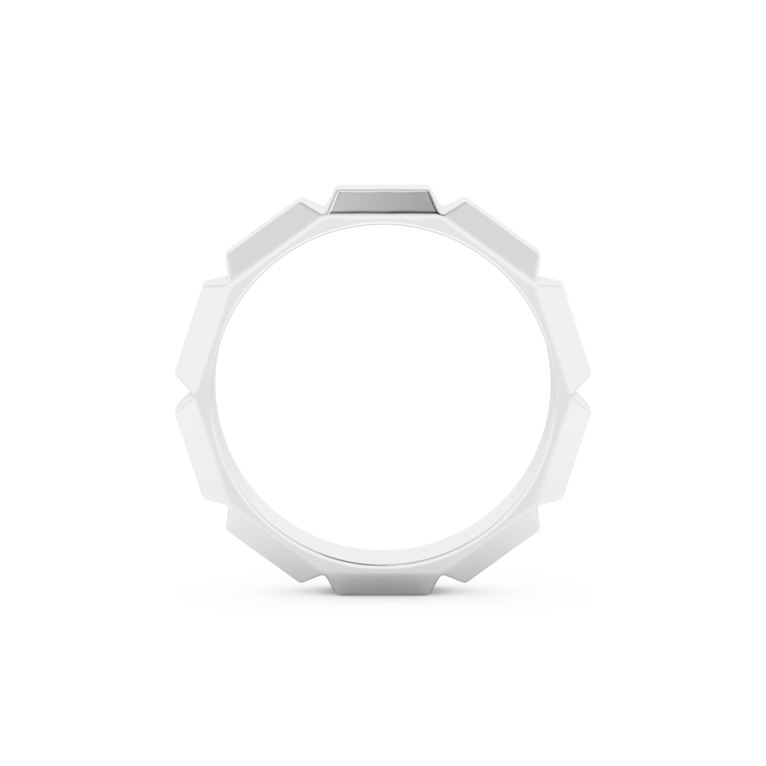 Patterned Wedding Band Moissanite – Yellow, White, or Rose Gold