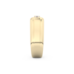 Multi Stones Style Wedding Band with 0.536 CT Princess Cut Moissanite – Yellow, White, or Rose Gold