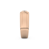 Multi Stones Style Wedding Band with 0.536 CT Princess Cut Moissanite – Yellow, White, or Rose Gold