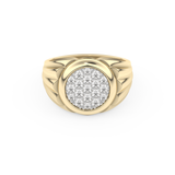 Multi Stones Style Wedding Band with 0.417 CT Round Cut Moissanite – Yellow, White, or Rose Gold