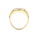 Multi Stones Style Wedding Band with 0.417 CT Round Cut Moissanite – Yellow, White, or Rose Gold