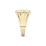 Multi Stones Style Wedding Band with 0.417 CT Round Cut Moissanite – Yellow, White, or Rose Gold