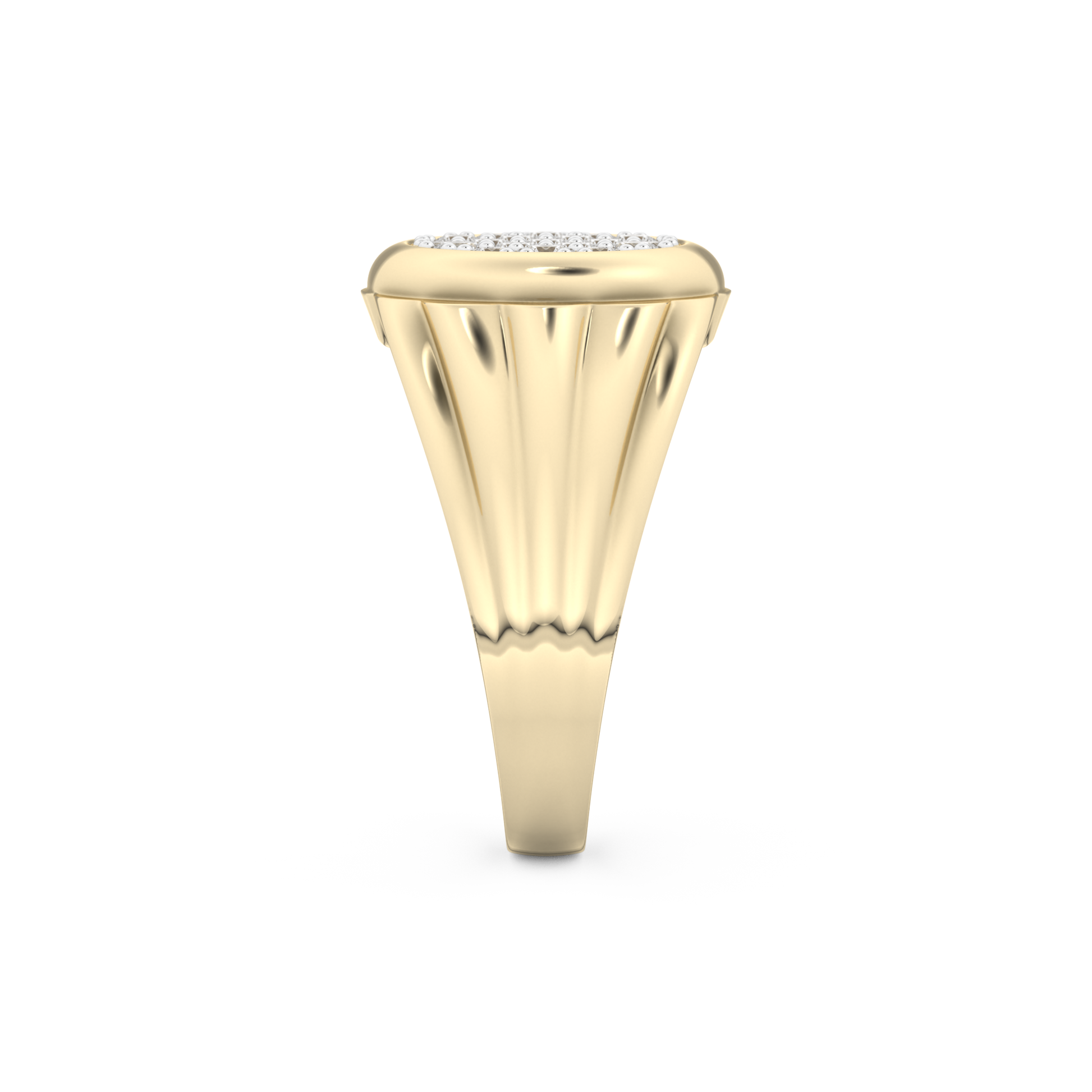 Multi Stones Style Wedding Band with 0.417 CT Round Cut Moissanite – Yellow, White, or Rose Gold