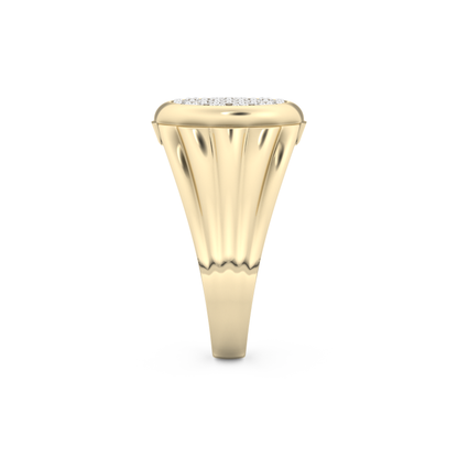 Multi Stones Style Wedding Band with 0.417 CT Round Cut Moissanite – Yellow, White, or Rose Gold