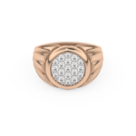 Multi Stones Style Wedding Band with 0.417 CT Round Cut Moissanite – Yellow, White, or Rose Gold