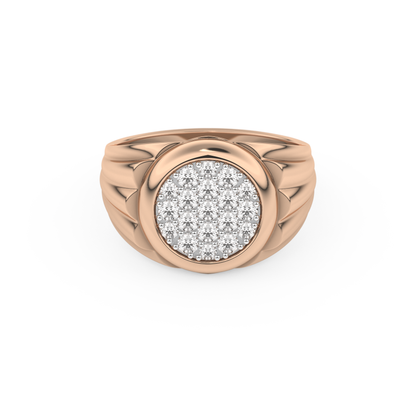 Multi Stones Style Wedding Band with 0.417 CT Round Cut Moissanite – Yellow, White, or Rose Gold