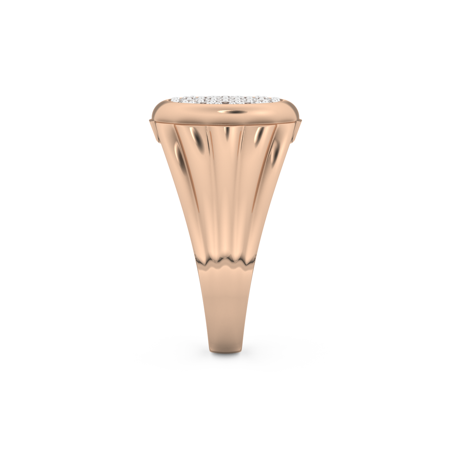 Multi Stones Style Wedding Band with 0.417 CT Round Cut Moissanite – Yellow, White, or Rose Gold