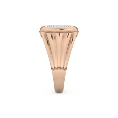 Multi Stones Style Wedding Band with 0.417 CT Round Cut Moissanite – Yellow, White, or Rose Gold