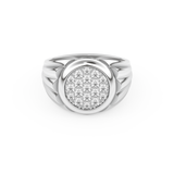 Multi Stones Style Wedding Band with 0.417 CT Round Cut Moissanite – Yellow, White, or Rose Gold