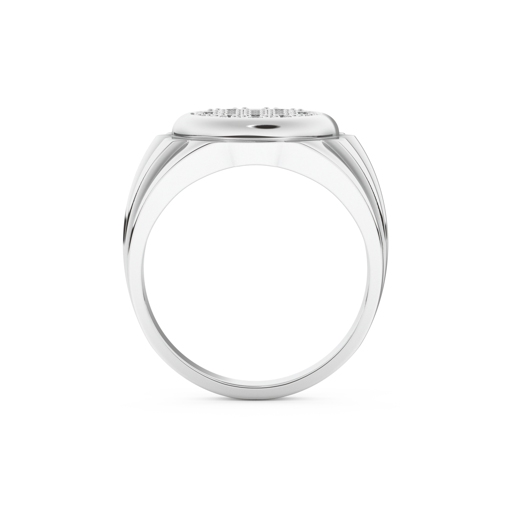 Multi Stones Style Wedding Band with 0.417 CT Round Cut Moissanite – Yellow, White, or Rose Gold