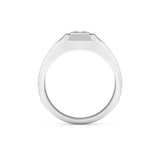 Patterned Style Wedding Band with 0.381 CT Round and Princess Cut Moissanite – Yellow, White, or Rose Gold