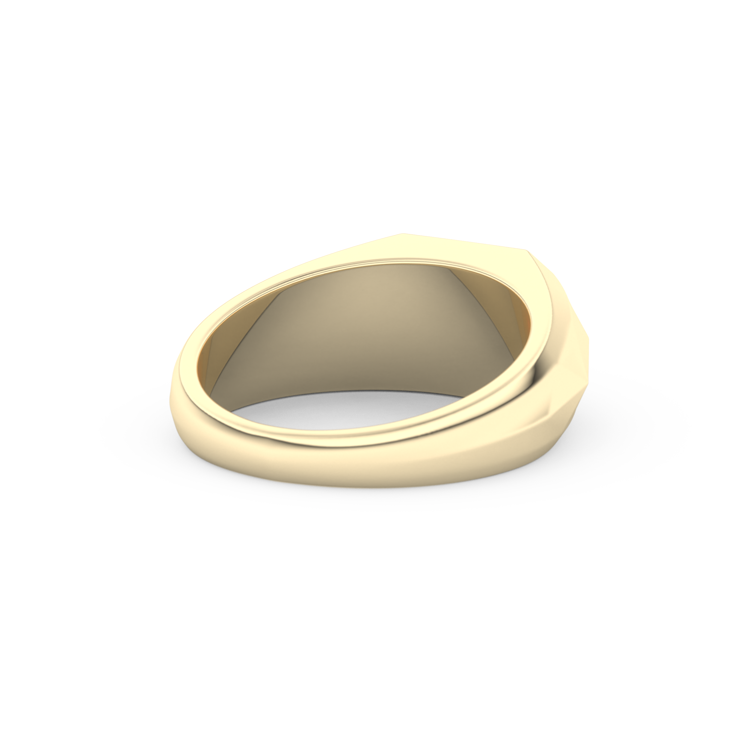 Emerald Geometric Men's Wedding Moissanite Band – Yellow, White, or Rose Gold 9