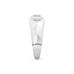 Emerald Geometric Men's Wedding Moissanite Band – Yellow, White, or Rose Gold 5