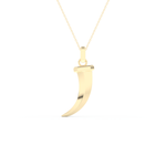 Trunk Shaped Necklace in Solid Gold