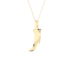 Trunk Shaped Necklace in Solid Gold