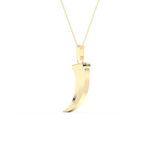 Trunk Shaped Necklace in Solid Gold