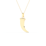 Trunk Shaped Necklace in Solid Gold